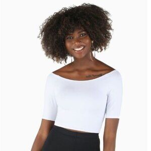 BM White Off the Shoulder Crop